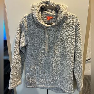 Joe Fresh Grey Fuzzy Sherpa Hoodie size XS